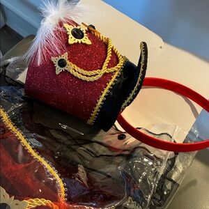 Nutcracker Headpiece  &Tutu Set in Red and Black